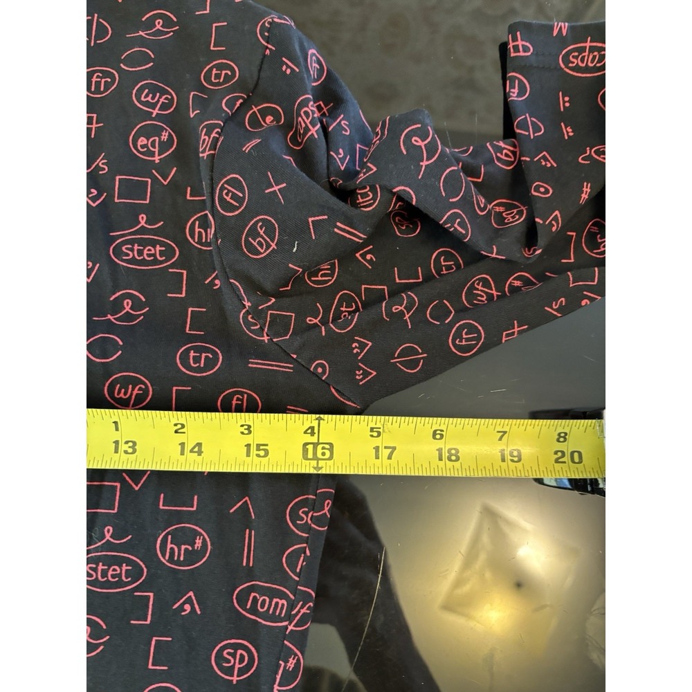 Svaha Fit Flare Dress Teacher  Proofreading Writing Black Organic Cotton 4 - Picture 5 of 6